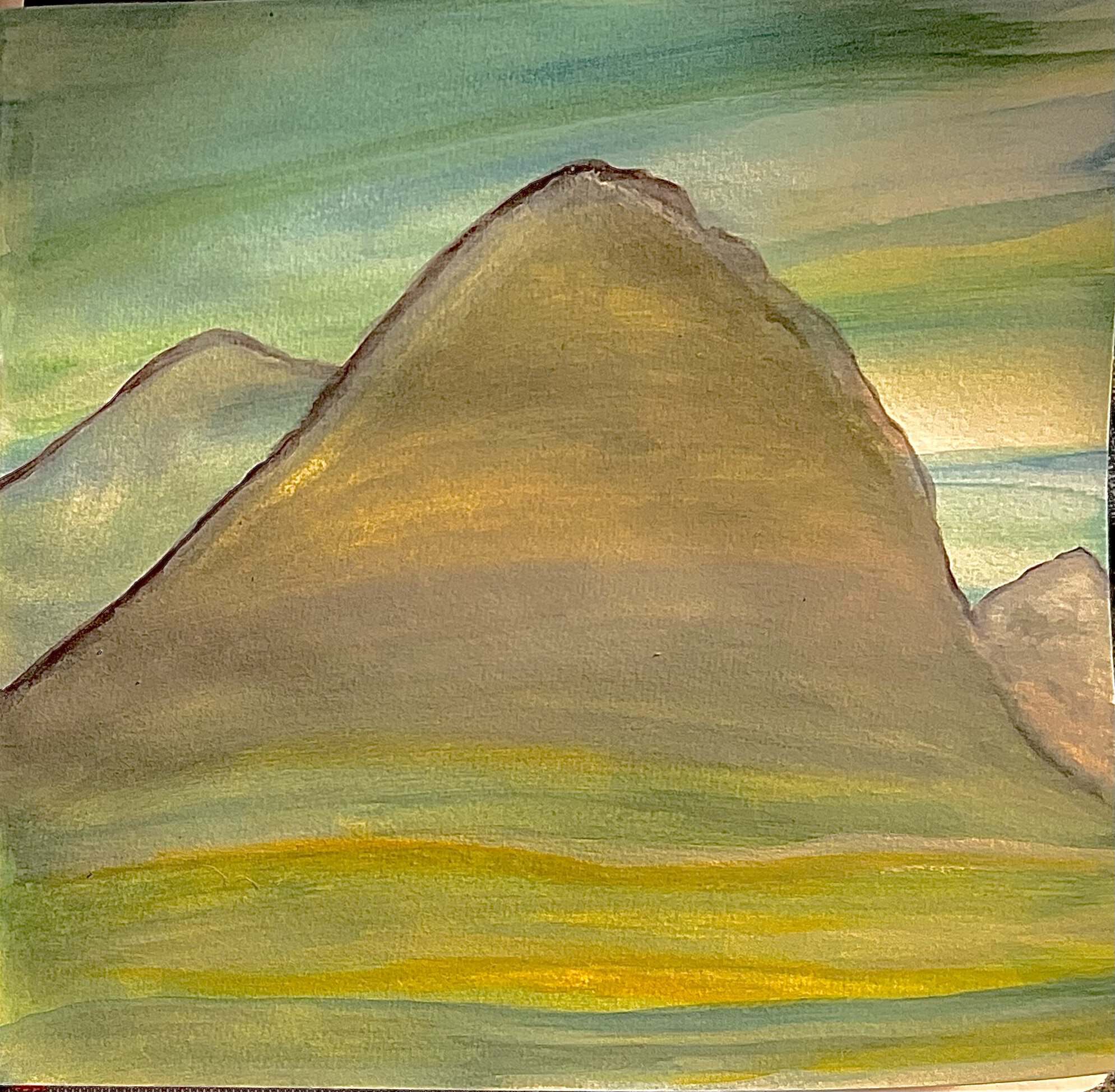 Painting of Mount Hermon by Sarah Younan
